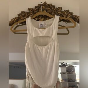 Princess Polly White Cutout Tank Top
